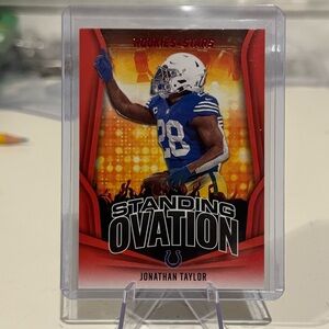2023 Panini Jonathan Taylor Rookies and Stars Standing Ovation Rookie Card.